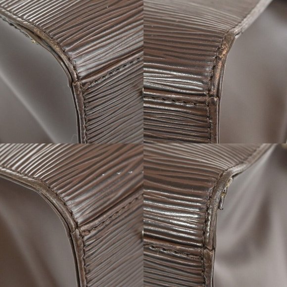 LOUIS VUITTON LV Logo Figari MM Hand Bag Epi Leather Mocha France M5200D 30DA062 - Picture 11 of 16